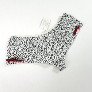 NWT y2k Blugirl white heart print mini shorts